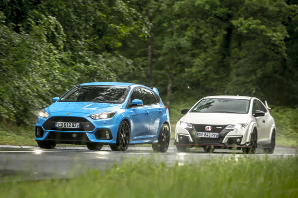Essai comparatif : Focus RS vs Civic Type R, le match des super GTI ...