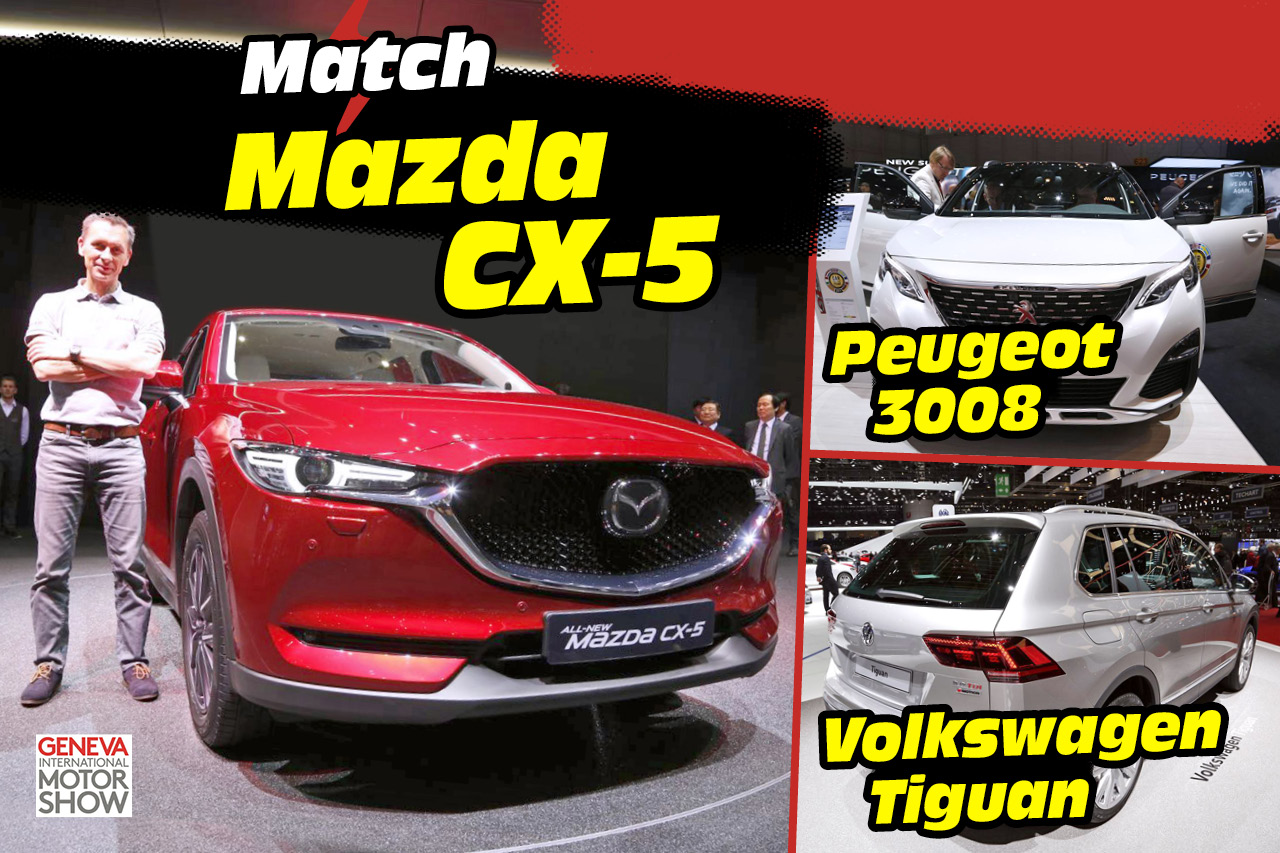 Photo 1 - Mazda CX-5 (2017) : le match face aux Peugeot 3008 et VW ...