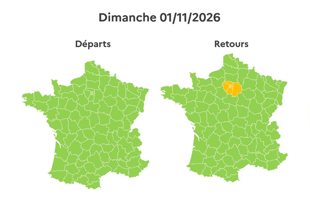 Nouvelles perturbations attendues autour de Paris dimanche 1er novembre.
