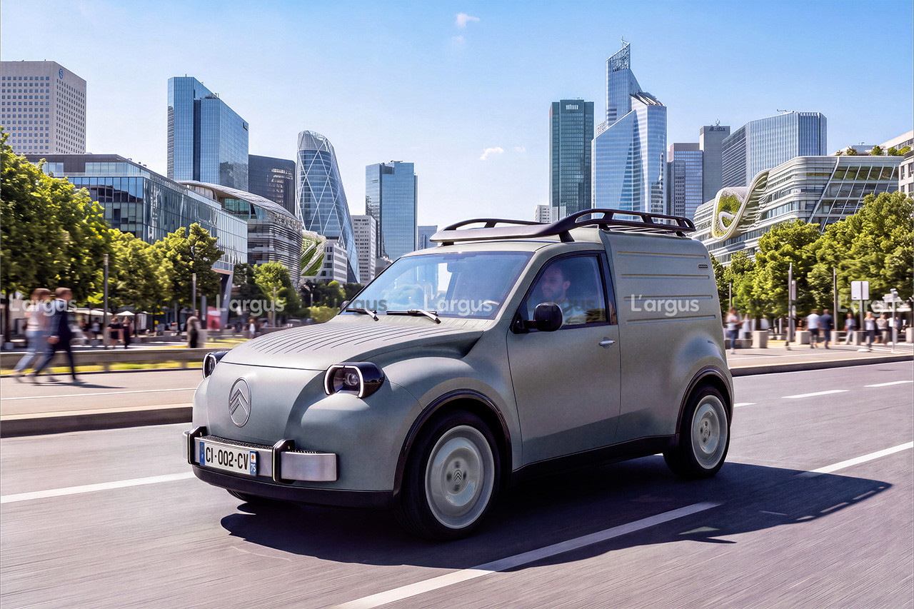 Citroën 2 CV Fourgonnette Concept (2026). L’utilitaire urbain, rétro et ...