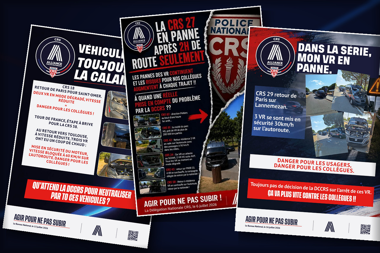 Les problèmes mécaniques qui touchent les Fiat Ducato des CRS sont connus de longue date et largement relayés par les forces de l'ordre.