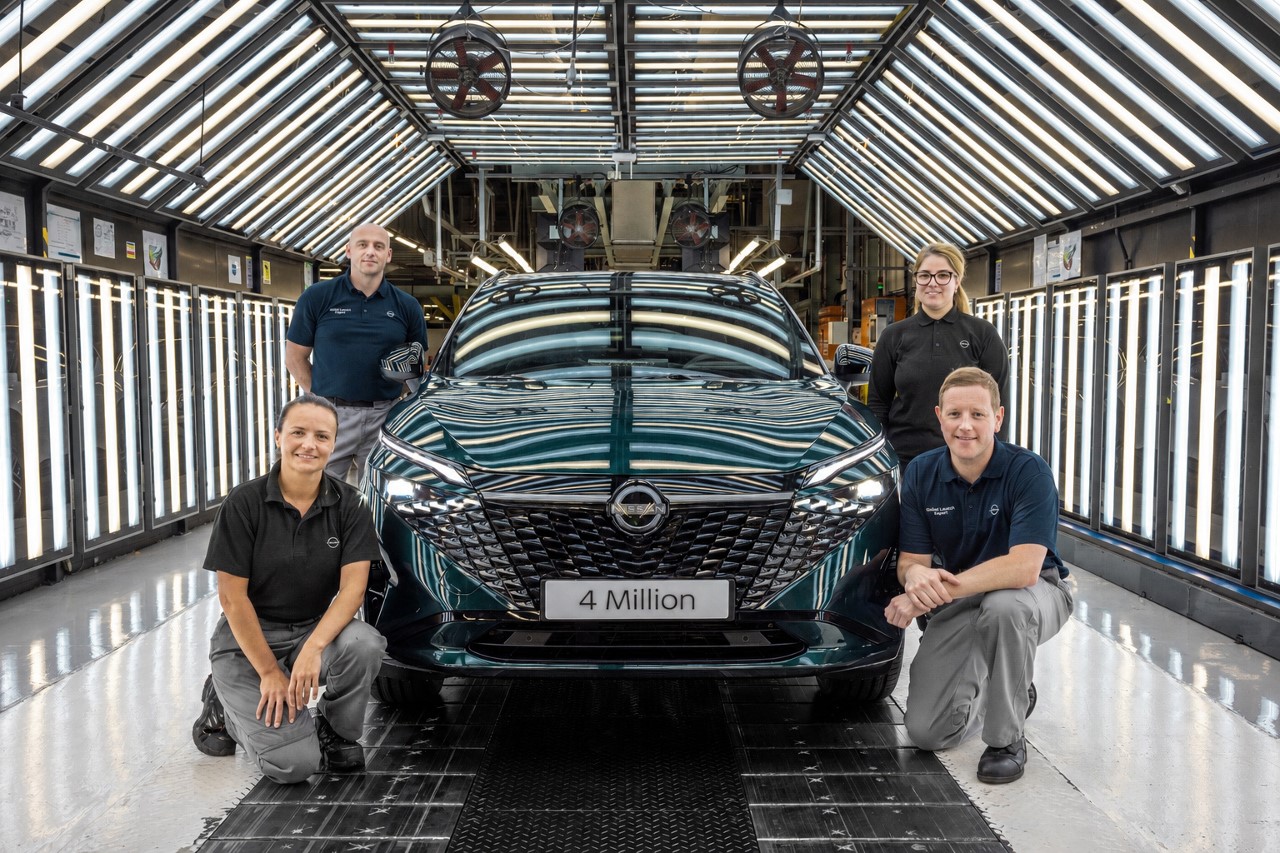 SUV Nissan Qashqai in produzione in Gran Bretagna, con 4 milioni di vendite in Europa negli ultimi 20 anni