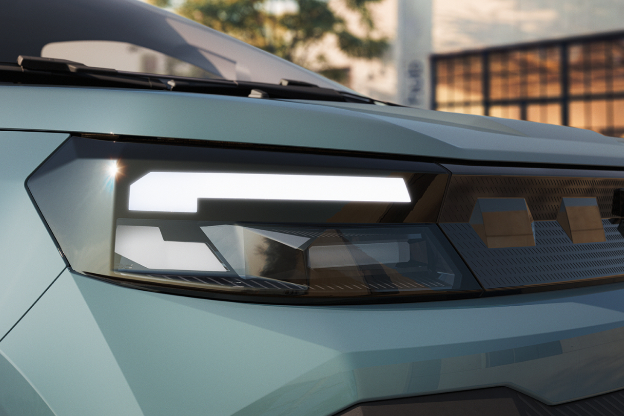 Signature lumineuse à LED de la nouvelle Dacia Spring